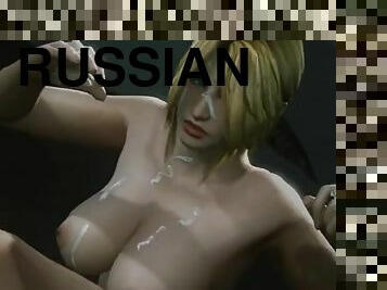 Severance russian military babe gangbanged (anime)