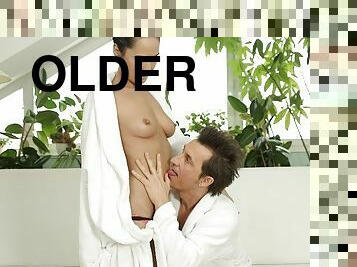 OLD4K. Nice lady knows how to make her older partner