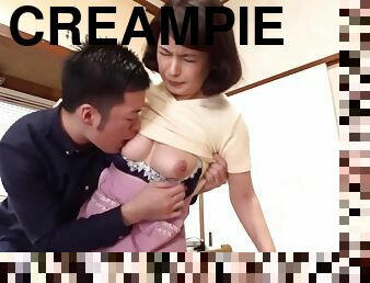 Creampie a Big Juggs Asian Girl