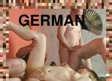 German couple next door at amateur swinger party