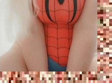 Spider Girl Riding Dildo