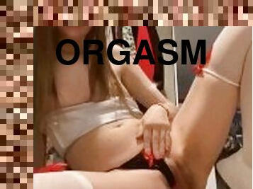 masturbaatio, orgasmi, pillu-pussy, laiha, opiskelija, amatööri, lunttu, blondi, tiukka, söpö