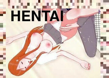 Orihime Inoue and Ichigo Kurosaki have deep fucking in their bed at home. - BLEACH Hentai