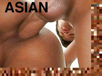 asiatisk, skinny, amatør, lege, homofil, cum, twink