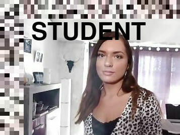 Deutsche Studentin teen macht echtes Userdate casting mit fremden Mann