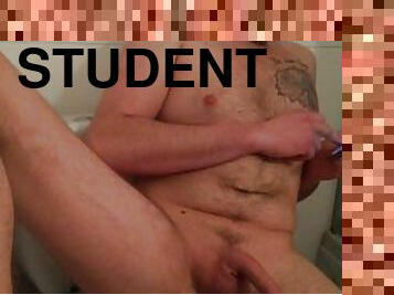 masturbation, étudiante, amateur, solo