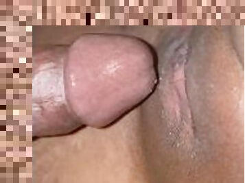 Juicy pussy bbc ebony creampie