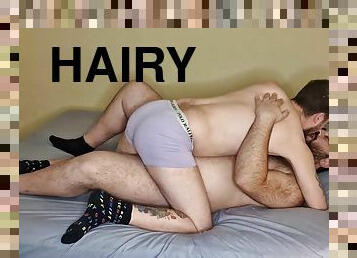 Hairy bear rips off my underwear and fucks my ass bareback teaser