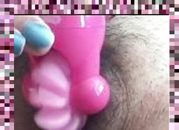 Up close pov with fun toy ???? beautiful milf pussy, sexy Brazilian milf