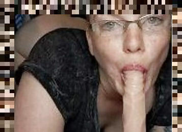 Sloppy DEEPTHROAT w/Glasses xxMissSwitchxx