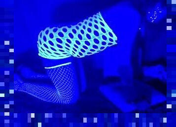 Crossdresser Karen Dior Cam Show Black light