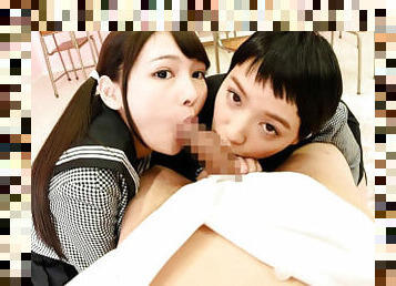 Shuri Atomi & Ai Mukai in Shuri Atomi & Ai Mukai Nipple Licking Private Tutor Schoolgirls - WAAPVR