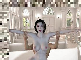 3D animation: sex in a church.