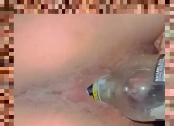 bouteille, extrême, masturbation, orgasme, chatte-pussy, indien, doigtage, petite-amie, horny, serrée