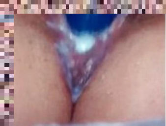 Brazilian's creamy pussy