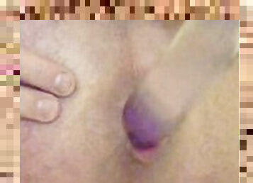 Closeup Clear Anal Dildo Masturbation Until I orgasm