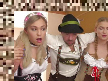 Oktoberfest Threesome Adventure with 2 Busty Blondes - Selvaggia