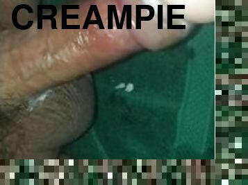 CREAM PIE POCKET BUSSY!! FUCKING MY SEX TOY PUSSY AFTER COLLEGE PARTY STRAIGHT BIG DICK STICKY