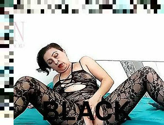 Black Bodystockings. Lady Girl Striptease Black Fishnet Lingerie Sexy Lingerie. Show Pussy 3