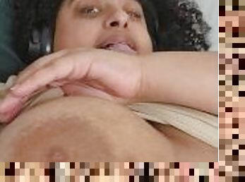 Natural Big Tits, Brown nipples @phara3na on 0F
