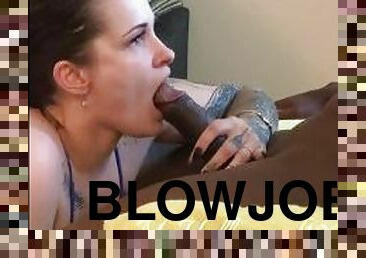 Casual blow job on bbc