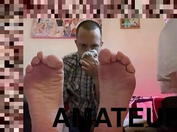 amaterski, homo, stopala-feet, sami, koža