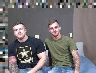 ActiveDuty - Rough fucking of army muscle hunks with tattoos
