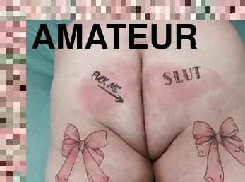 amatør, hardcore, slave, tøs, fetish, smerte, elskerinde, smæk, tatovering