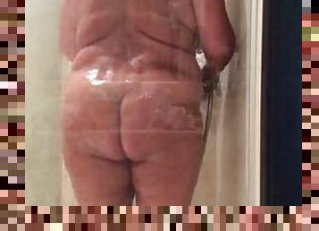 Granny bbw shower