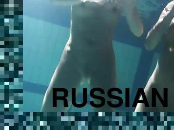 Mihalkova and Siskina and other babes underwater naked