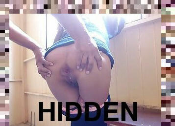 Cum inside the ass recorded with a hidden camera
