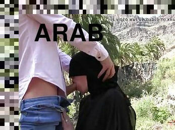 Cum on her niqab