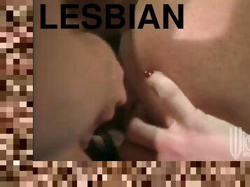 Gorgeous ladies have a lesbian orgy on camera