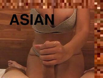 Real Asian massage girl makes him cum twice dirty talker - AsianGoodGirl