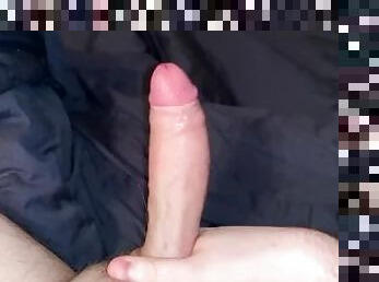 Stroking my Big White Cock ???? Add my Snapchat Adams2k23 ???? We will have fun together ????