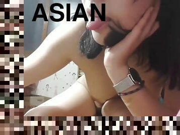 Asian girl alone