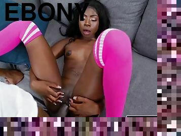 Beautiful ebony anne amari gets her pink pussy fucked deeply