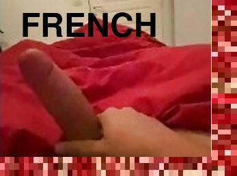 énorme, amateur, ejaculation-sur-le-corps, française, sale, solo