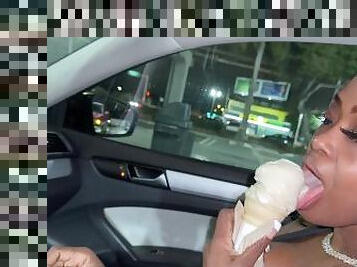 Watch How She Licks this Cream Cone ????????