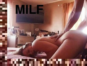 Milf gives BJ and fucks