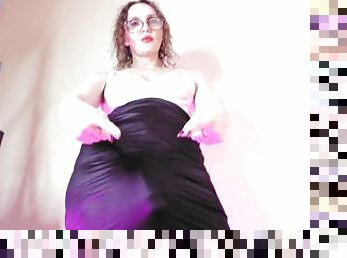 Dominatrix Eva Latex Femdom Fetish Milf Solo Mistress BDSM Goddess Glasses Hot Mom Heels Stockings