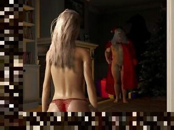 My wife is cheating on me with Santa Claus. Sucks his dick and lets him fuck her in the ass. (part1)