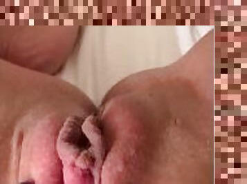 klitta, masturbation, orgasm, fitta-pussy, amatör, milf, avrunkning, fötter, kåt, blond