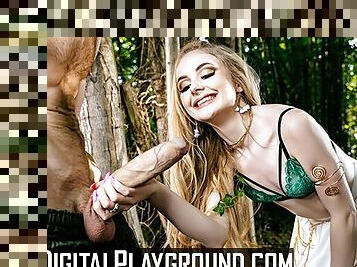 DIGITAL PLAYGROUND - Rebecca More & Baby Kxtten Go In The Forest To Find Men To Fuck Their Pussies