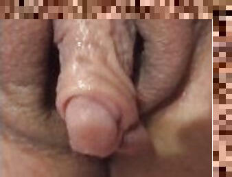 klitoris, feit, svær, onani, pussy, babes, cumshot, handjob, bbw, vagina