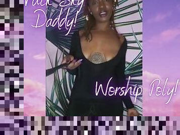 Fuck Sky Daddy Worship Poly Ebony Femdom Findom Goddess TRAILER