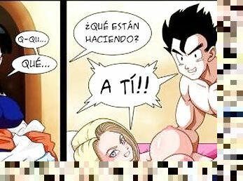 Androide 18 Es Follada por Gohan, Monta Su Enorme Verga Hasta Que Acaba Dentro De Ella