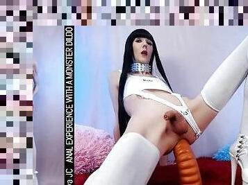 ANAL EXPERIENCE WITH A MONSTER DILDO