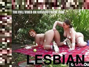 perä, isot-tissit, valtava, orgasmi, ulkotiloissa, pillu-pussy, amatööri, lesbo-lesbian, isot-upeat-naiset, tukeva