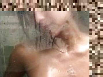 hot wet girl in the shower likes to tease you